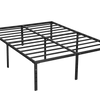 Metal Bed Frame Double Size Bed Platform Bed Base Black 135*190cm Height 45cm