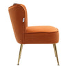 Scallop Back Armchair Cocktail Sofa Accent Seat Living Bedroom Cafe Lounge Sofa