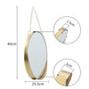 Wall Mounted Bathroom Mirror Cosmetic Makeup Shaving Mirror HD Glass Metal Frame