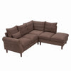 L-Shaped Corner Sofa, Sectional Couch with Built-in USB Port Chaise