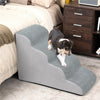 Dog Stairs Pet 3/4/5 Steps For Bed Sofa Cats Ladder Ramp With Removable Cover UK
