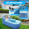Inflatable PVC Adult Bathtub Freestanding Foldable Home Spa Soaking Bath Pool