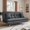 Folding 3 Seater Sofa Bed Click-Clack Recliner Fabric Couch Sleeper Living Room