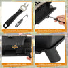 Japanese Tabletop Camping BBQ Grill with Grill Grate Lifter-Black