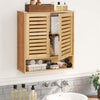Bathroom Wall Cabinet Cupboard Kitchen Toilet Storage Unit w/ Double Door