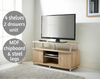 TV Unit Cabinet with Storage Shelves & Cupboard Entertainment Living Room Decor