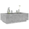 Coffee Table with Concrete Grey 116x69x40 W8Z6