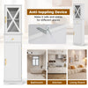 Bathroom Storage Cabinet Freestanding Floor Cabinet w/2 Doors White