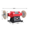 Jewellery Bench Mounting Metal Buffer Polisher 150mm 375W 230V Fine Coarse Mop