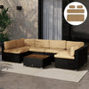 Cushion Covers Rattan Sofa Set Replacement Polyester Cover Cases Zip Fastening