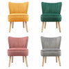 Small Wingback Oyster Armchair Scallop Shell Dining Chair Lounge Occasional Sofa