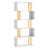 S-Shaped Bookshelf Decorative Storage Shelving Living Room