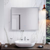 600x500mm LED Bathroom Mirror Illuminated Shaver Socket Demister Touch Bluetooth