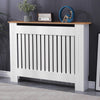 White Radiator Cover Cabinet Small Large Modern MDF Slat Wood Grill Furniture