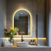 LED Bathroom Mirror with Time Dimming Demister Touch Sensor Illuminated Lights