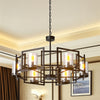 Vintage Industrial Style Chandelier Metal Geometric Cage Ceiling Pendant Lights