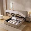 Dusk Ascot Stone Grey Double Ottoman Storage Bed RRP £599