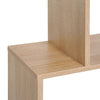 White Wooden S Shape Storage Display 6 Shelves Room Divider Unit Chest Bookshelf