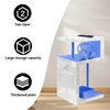 High Gloss Side Coffee Table 2 Tier Bedside End Table With LED Light Living Room