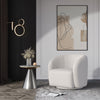 Teddy Fleece Tub Chair Swivel Tufted Armchair Sofa Lounge Living Bedroom Balcony