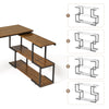 Mondeer L-Shape Computer Desk Corner Desk with 360 Degree Rotatable S-Shelf