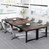 Tribesigns Computer Desk Office Work Desk, Industrial Design, Rustic Brown/Black