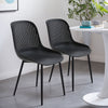 Set of 4 Kitchen Office Modern Chairs Hollow Backrest Dining Room Furniture