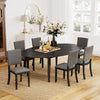 Armless Kitchen Chairs Upholstered Dining Chairs Set of 2-Gray
