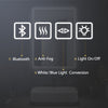 Bathroom LED Mirror with Shaver Socket Bluetooth Speaker Demister Touch 500x700