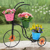 Bicycle Planter Metal Plant Stand Garden Bike Flower Pot Cart Holder Basket Deco