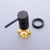 Brass Wall Mounted Swivel Spout Sink Faucet Basin Mixer Taps Brushed Gold UK