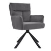 Modern Upholstered Frosted Velvet Swivel Armchair Lounge Chair with Metal Legs