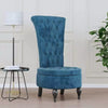 High Back Chair Sofa Chair Living Room Seat Chair Velvet Button Resign