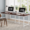 Tribesigns Double Desk, 200 cm Extra Long Computer Desk, Office Table