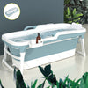 Lidded Bathtub Folding Portable BathTub Adult Kids Warm Spa Soaking Barrel Bucke