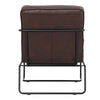Upholstered Distressed Faux Leather Tan Armchair Chair Lounge Sofa Living Room
