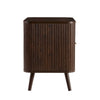 Dusk Hattie Walnut & Gold Effect 2 Drawer Bedside Table RRP £399