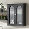 New Bathroom Cabinet With Shelf Wall Mounted For Bathroom Storage Black