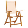 Folding Garden Chairs 8 pcs Solid Wood Acacia and N4H9