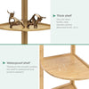 3-Tier Corner Ladder Shelf Freestanding Bookshelf Display Plant Stand Rack