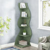 5-Tier Corner Shelf – Space-Saving Rustic Bookcase for Living Room & Office