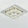 40cm Crystal Chandelier Square Ceiling Light LED Lamp Pendant Light Living Room