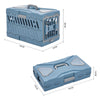 Large Cat Carrier Box Puppy Portable Pet Transporter Cage Vet Safe Travel Crate