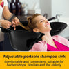 Hairdressing Shampoo Bowl Portable Salon Mobile Hair Washing Backwash Basin Sink