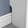 White Radiator Cover Cabinet Small Large Modern MDF Slat Wood Grill Furniture