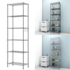 6 Tier Shelf Shelving Units Multipurpose Metal Storage Rack Wire Organisation