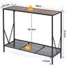 2-Tier Console End Table/Table Side w/Mesh Shelf Entryway Hallway Vintage Tables