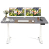Stand-up Ergonomic Computer Workstation Electric Standing Desk Grey