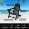 Adirondack Chair with Cup Holder Outdoor Patio Weather Resistant Lounge Chair