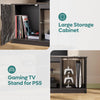 ☀️LED TV Stand for 55/60/65 Inch TVs Gaming Entertainment Center with Cabinet